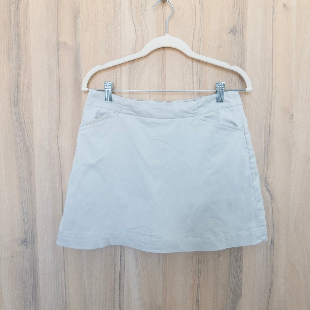 Nike Golf Womens Skort Size 6 Beige Active Athleisure Tennis Preppy Sporty